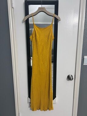 Target Yellow Slip Midi Dress